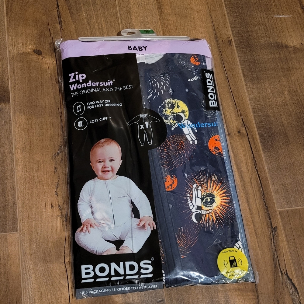 Blue Astronaut Bonds Wondersuit Zippy